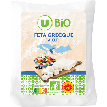 Image de U BIO
Féta grecque AOP au lait pasteurisé de brebis et chèvre ,  25%