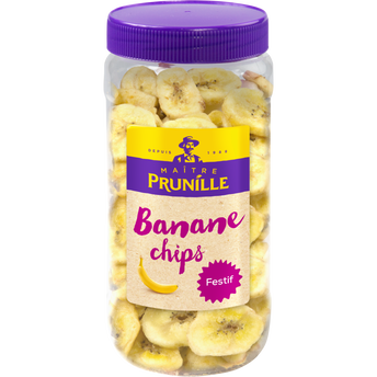 Image de Banane sechée en chips, MAITRE PRUNILLE, bocal
