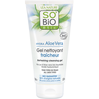 Image de Gel nettoyant fraîcheur hydra aloé vera SO BIO