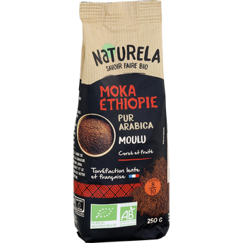 Image de Café moulu Bio NATURELA MOKA ETHIOPIE N°8 - Ethiopie