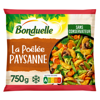 Image de Poêlée la paysanne brocoli, carotte, pois BONDUELLE