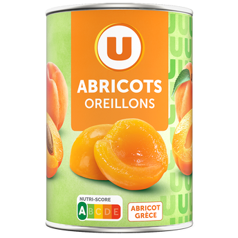 Image de U
Abricots au sirop léger U, boîte 1/2