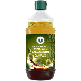 Image de U
Sauce vinaigrette au vinaigre balsamique et à l'huile d'olive 10%  bouteille de