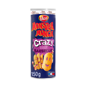 Image de Chips Tuiles goût barbecue MONSTER MUNCH, tubo