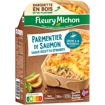 Fleury Michon Parmentier De Saumon Aux Épinards Fleury Michon, 300g