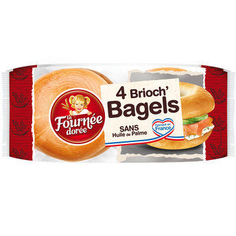 Image de Brioch'Bagel LA FOURNEE DOREE x4