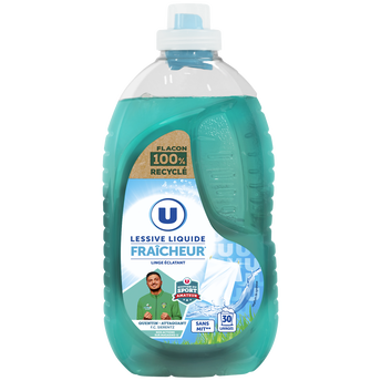 Image de U
Lessive liquide - Fraicheur - 30 lavages - 1.5