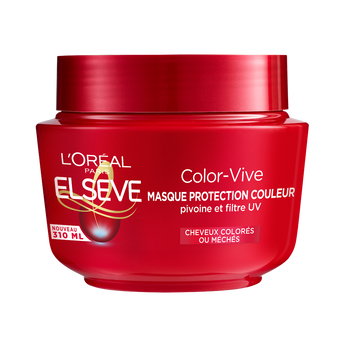Image de Shampooing Color Vive Masque Cheveux Colorés L'OREAL PARIS ELSEVE Pot310