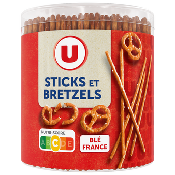Image de U
Sticks & bretzels salés, tubo