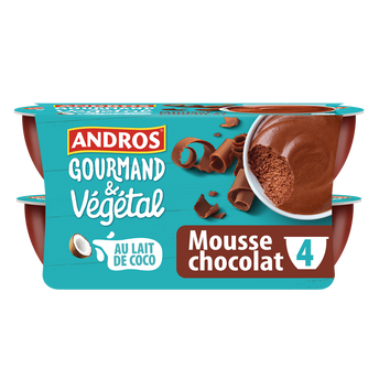 Image de Mousse végétale chocolat ANDROS GOURMAND & VEGETAL