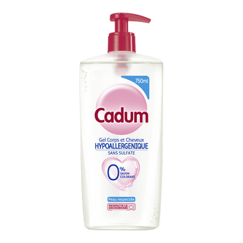 Image de DOUCHE HYPOALLERGENIQUE CADUM FLACON POMPE