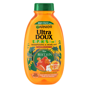 Image de Shampooing Démêlant Abricot Fleur de Coton Roi Lion ULTRA DOUX