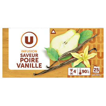 Image de U
Infusion saveur poire vanille U x25