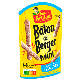 Image de Mini bâton de berger taux sel réduit snack JUSTIN BRIDOU