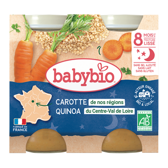 Image de Pot bonne nuit carotte quinoa BABYBIO