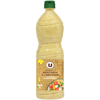 Image de U
Vinaigrette allégée en matières grasses à la moutarde à l'ancienne bouteille de 1