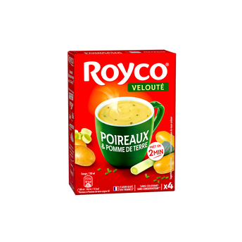 Image de Soupe Velouté de poireaux et pomme de terre ROYCO étui 4 sachets