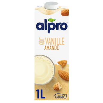 Image de Boisson végétale lait d'amande vanille ALPRO -brique