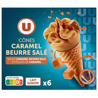 Image de U
Cônes glacés caramel beurre salé