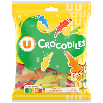 Image de U
Bonbons Gélifiés crocodiles - sachet