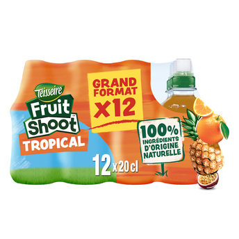 Image de Boisson Tropical FRUIT SHOOT, 12 bouteilles