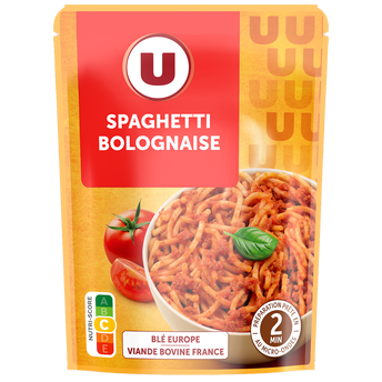 Image de U
Spaghetti bolognaise micro-ondable 2' doy pack