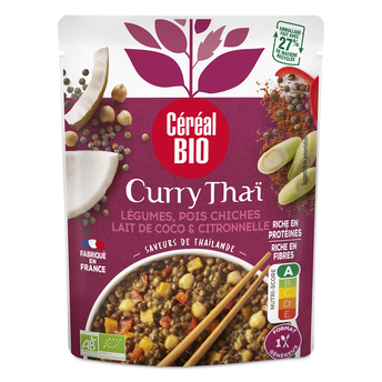 Image de Curry Thai Lentilles Coco repas express CEREAL BIO