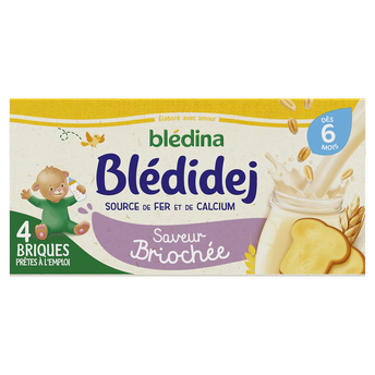 Image de Lait et céréales bébé saveur briochée dès 6 mois BLEDIDEJ BLEDINA