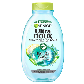 Image de Shampooing Hydratant Eau de Coco Aloe Vera ULTRA DOUX
