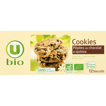 Image de U BIO
Cookies bio quinoa pépites chocolat paquet de
