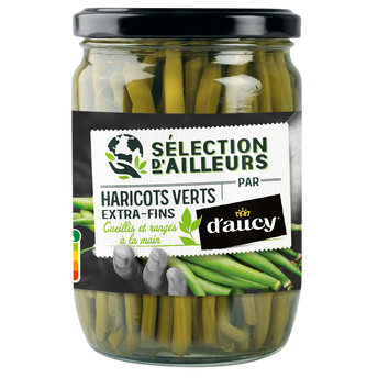Image de Haricots verts extra fins D'AUCY - Bocal de 280g net