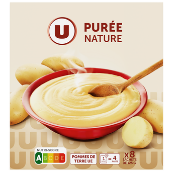 Image de U
Purée nature, 8 sachets de 125g soit