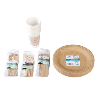 Image de U MAISON
Assiette en carton kraft 23cm