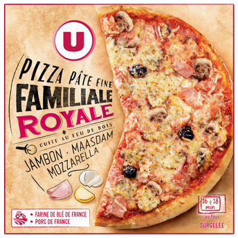 Image de U
Pizza familiale royale cuite au feu de bois