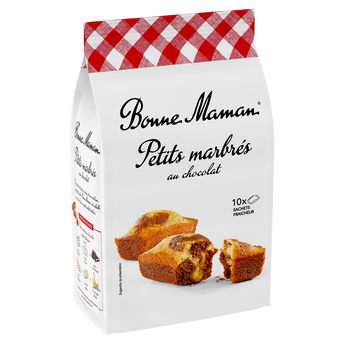 Image de Gâteaux Petits marbrés au chocolat BONNE MAMAN -  x10 sachets - Le paquet de