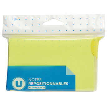Image de U
Note repositionnable 76x127mm, jaune néon, 200