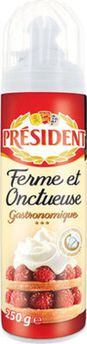 Image de Crème UHT légère sous pression 28%MG PRESIDENT aérosol