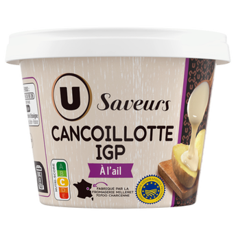 Image de U SAVEURS
Cancoillotte IGP à l'ail au lait pasteurisé  11% de MG, U Saveurs