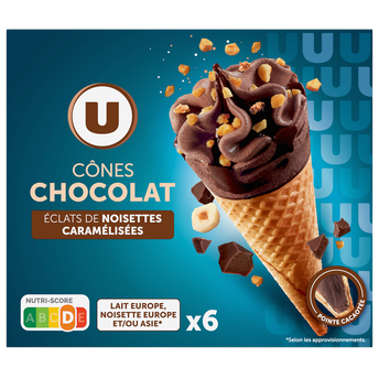 Image de U
Cônes glacés chocolat