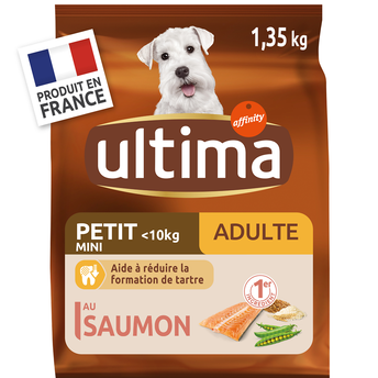 Image de Croquettes pour chien mini adulte saumon ULTIMA