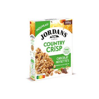Image de Céréales country crisp chocolat noisettes JORDANS
