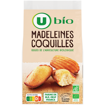 Image de U BIO
Madeleines coquilles oeufs