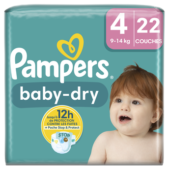 Image de Pampers Baby Dry Couches PAQUET S4