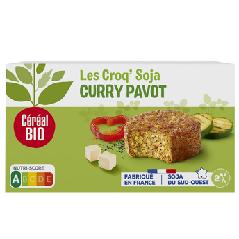 Image de Galette Croq'Soja Curry Pavot CEREAL BIO - x2