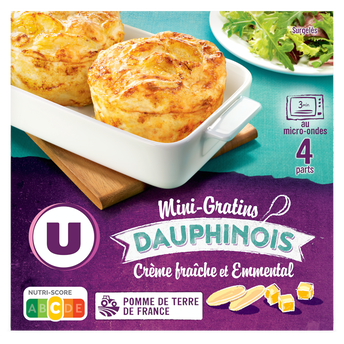 Image de U
Mini gratin dauphinois 4x120g