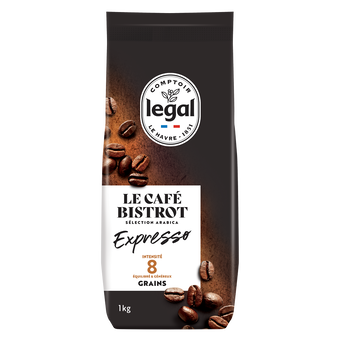 Image de Café en grains LEGAL LE CAFE BISTROT Expresso N°8