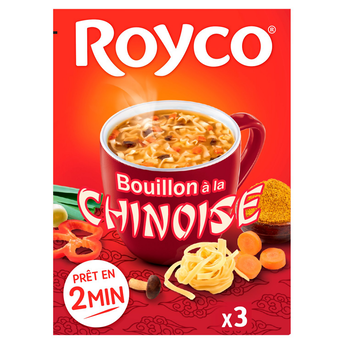 Image de Bouillon légume chinoise Les Généreuses ROYCO, 3 sachets