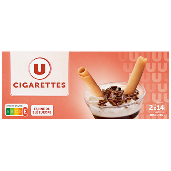 Image de U
Biscuits cigarettes paquet de