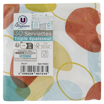 Image de U MAISON
Serviettes 25X25cm Enjoy