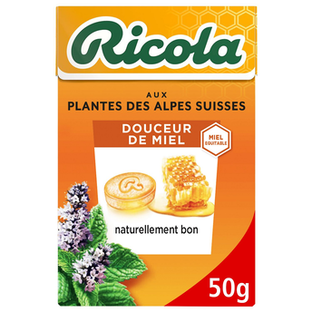 Image de Ricola sans sucres douceur de miel boîte de